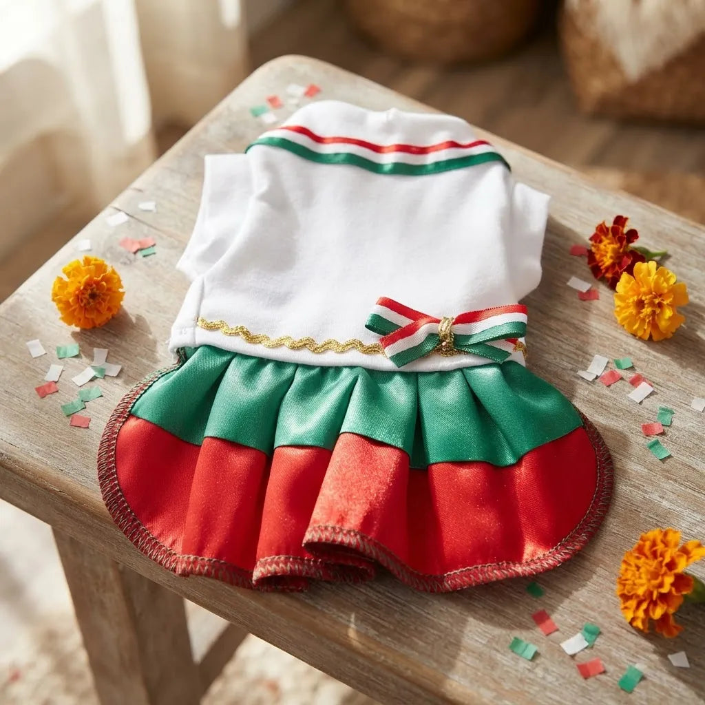 Vestido tricolor extra chico
