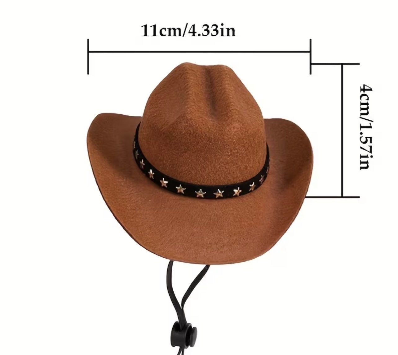 Sombrero vaquero para mascota