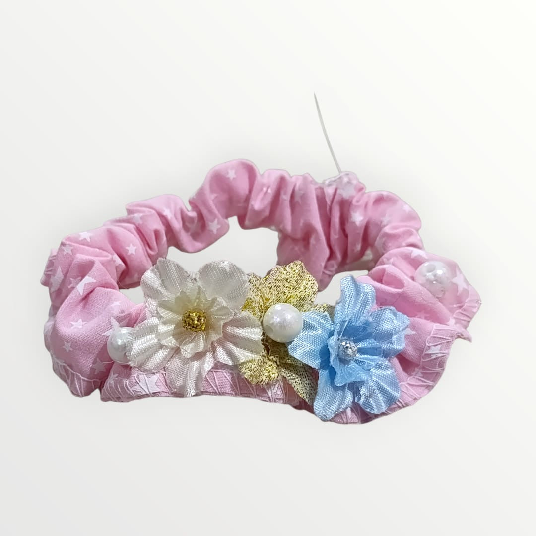 Diadema floral para mascota