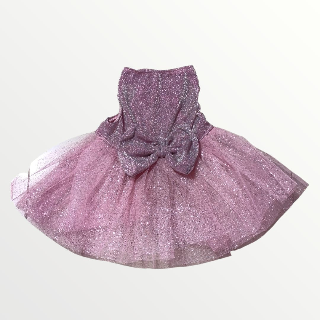 Vestido palo de rosa glitter
