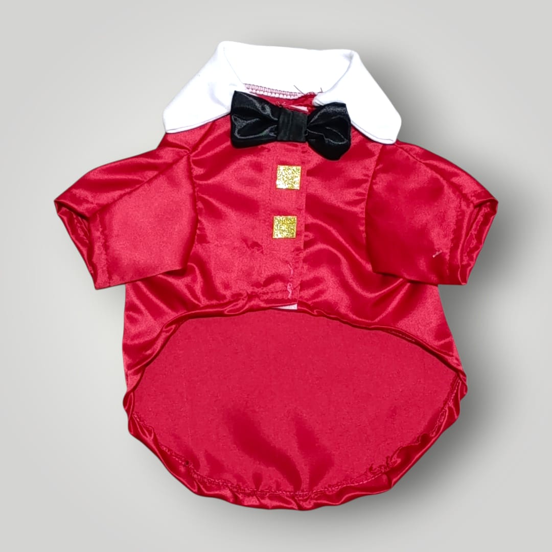 Esmoquin color rojo