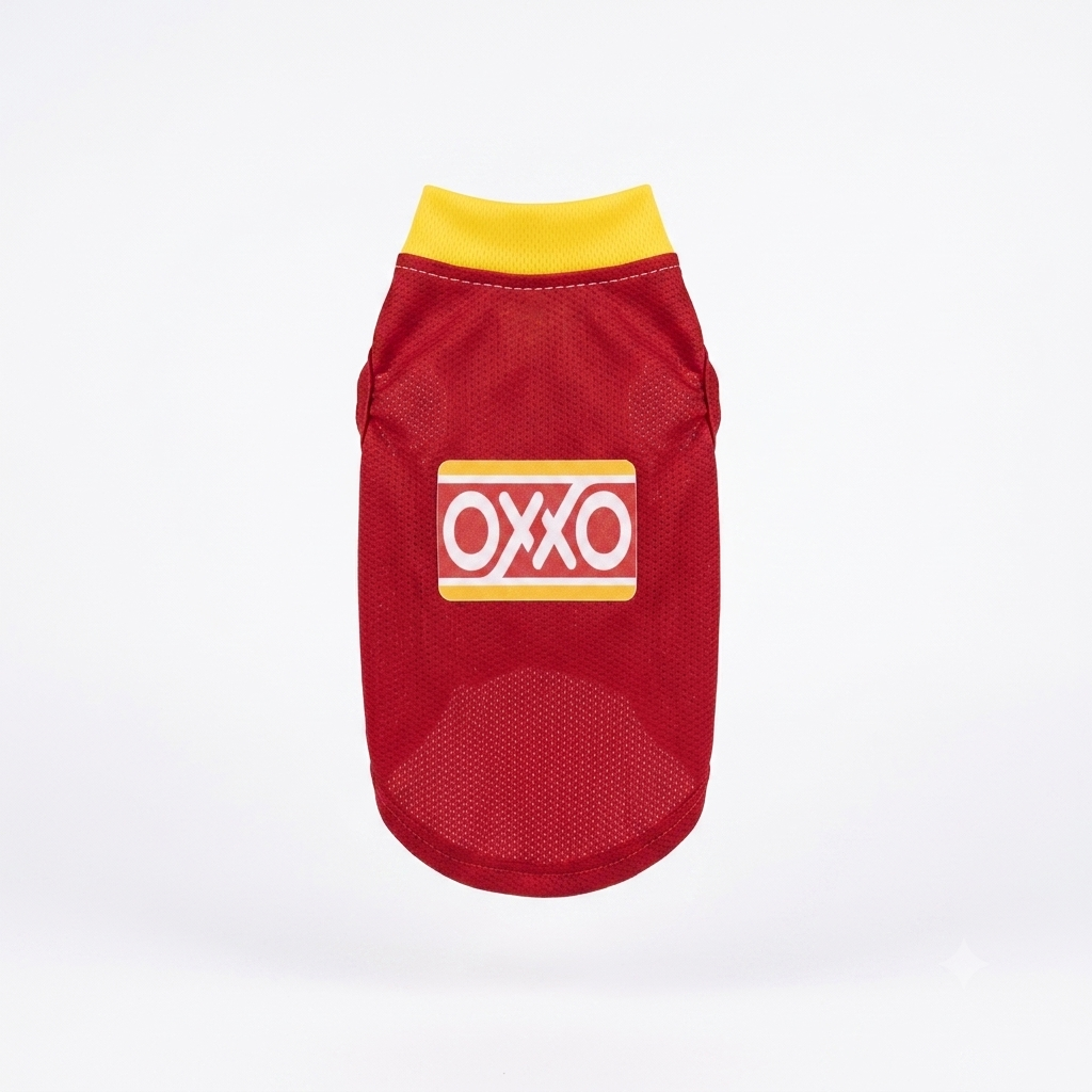 Disfraz de vendedor de Oxxo con gorra