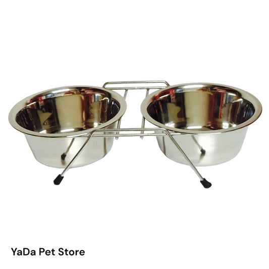 Plato elevado doble de acero