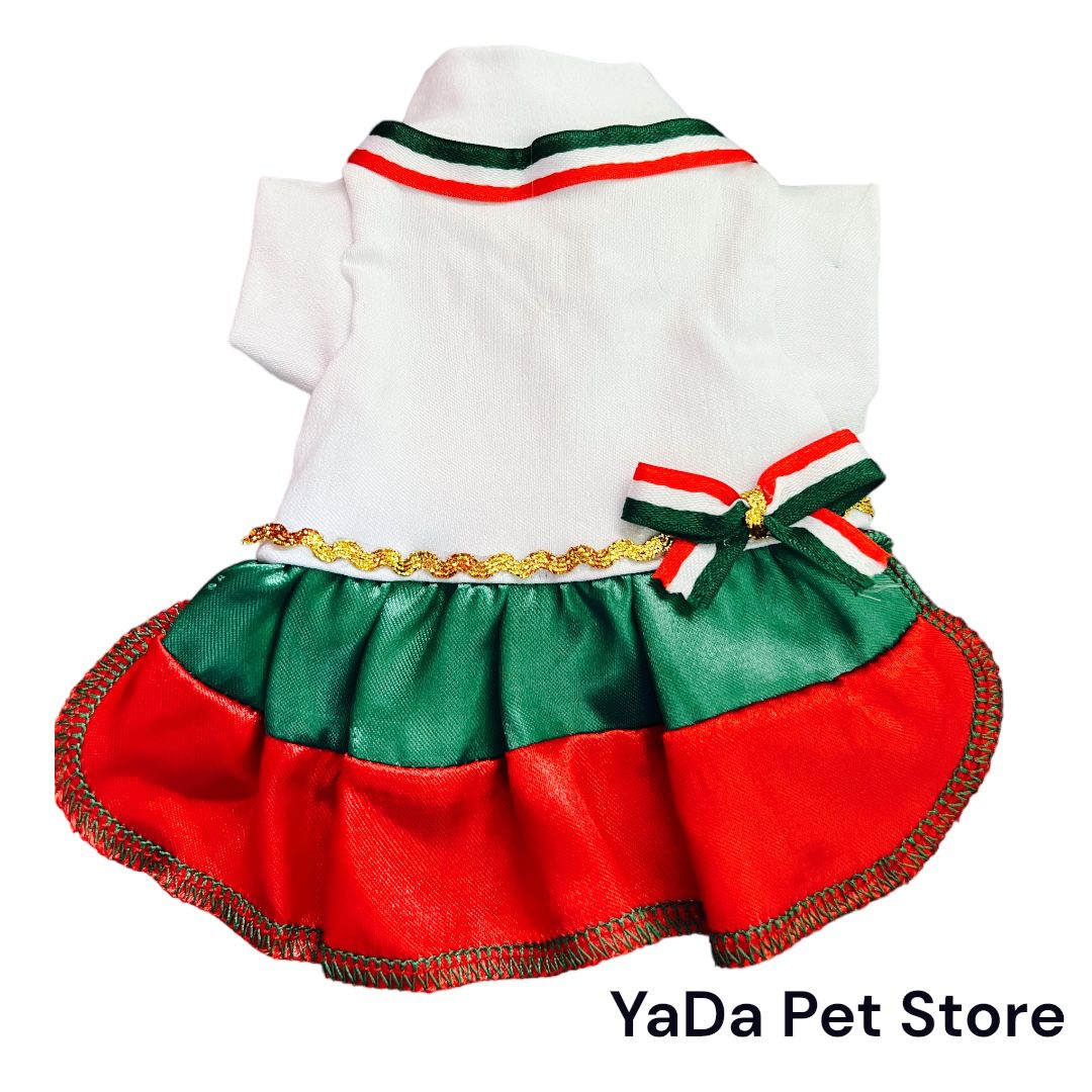Vestido tricolor extra chico