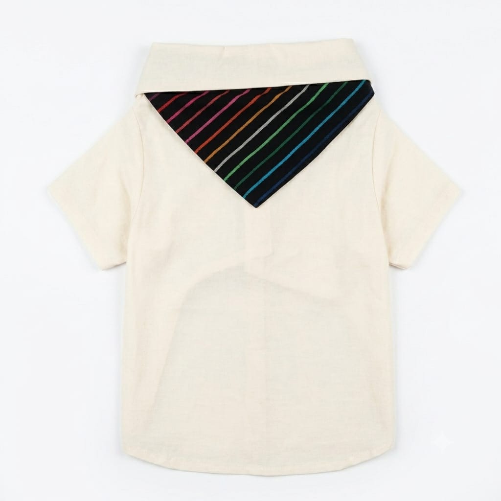 Guayabera con paliacate mexicano