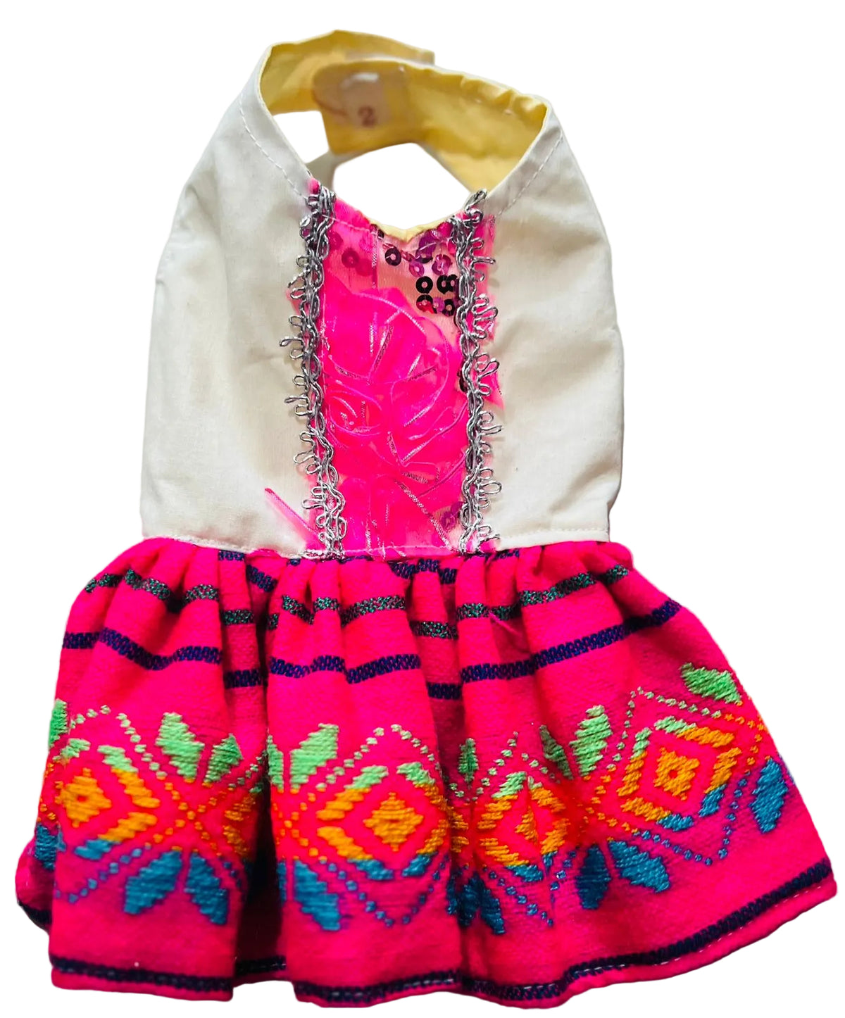 Vestido rosa mexicano