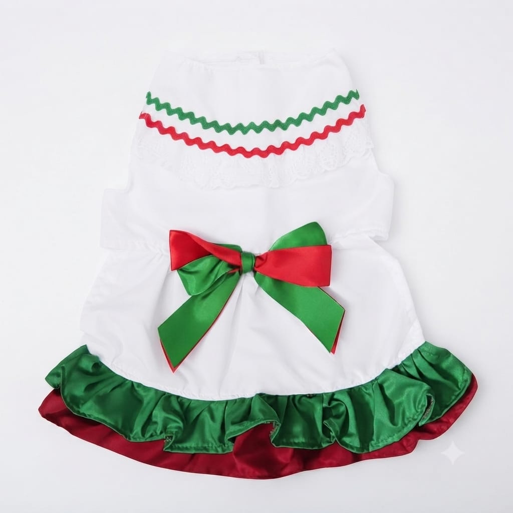 Vestido tricolor mexicano