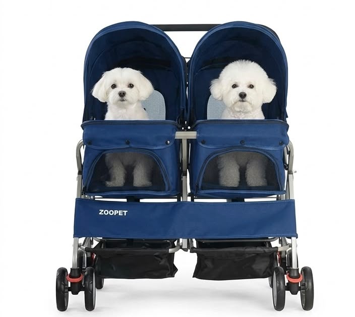 Carriola doble para mascotas