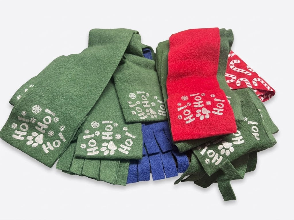 Paquete de bufandas navideñas para mascota