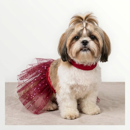 Tutu rojo para mascota