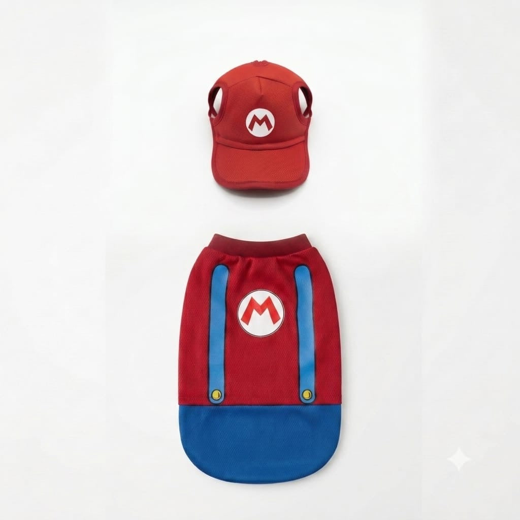 Disfraz de Mario Bros con gorra