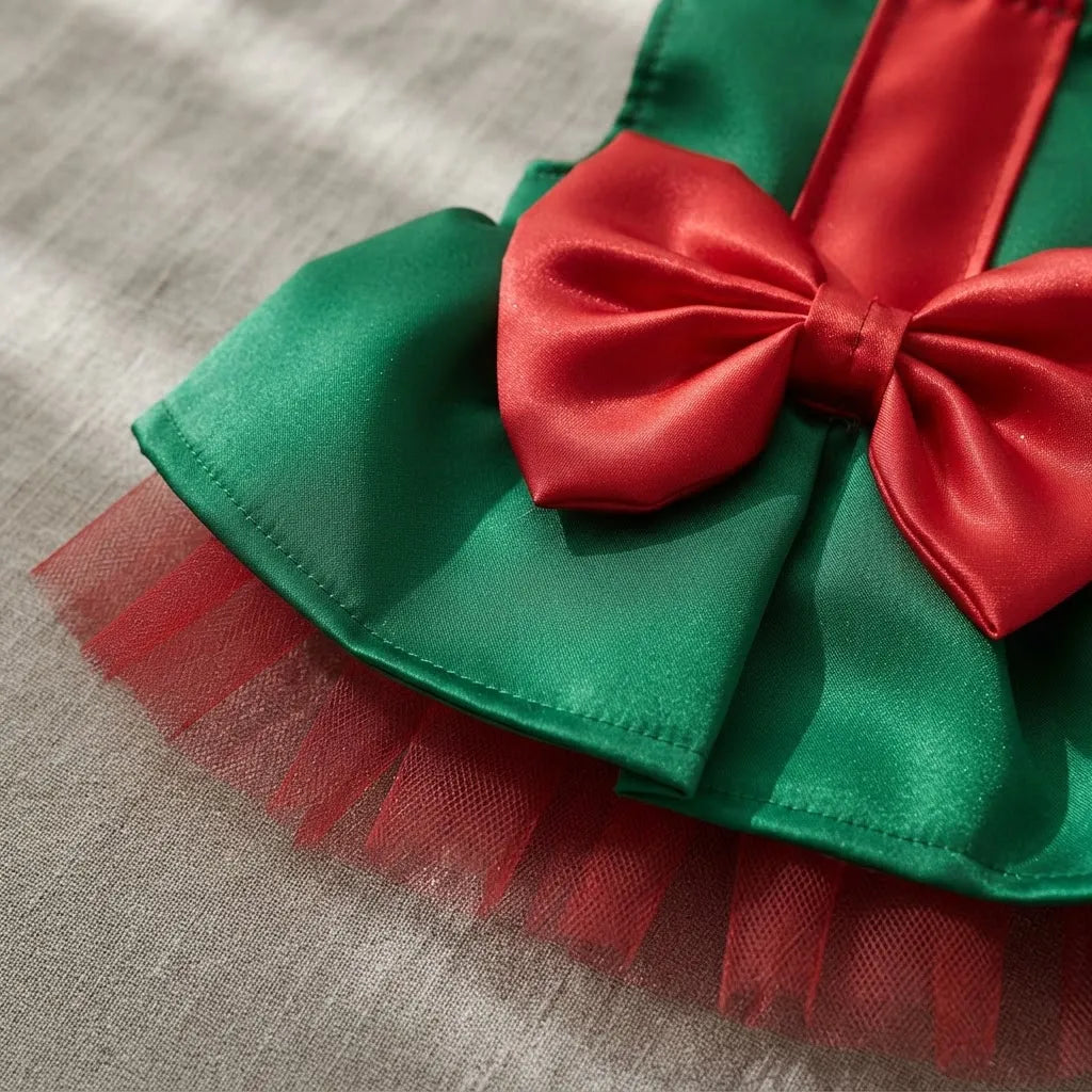 Vestido verde navideño