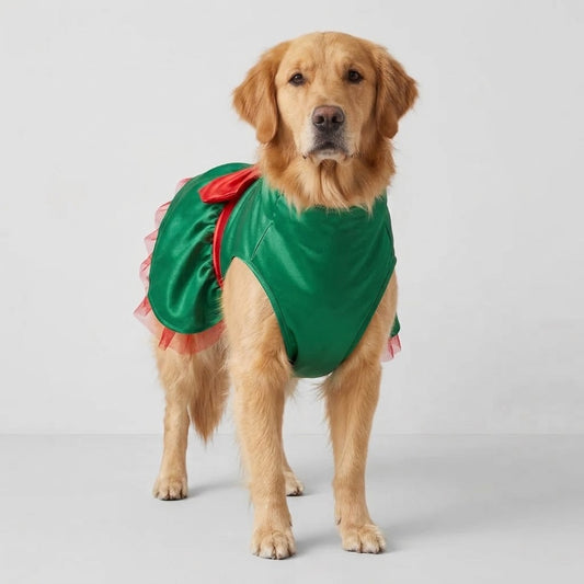 Vestido verde navideño